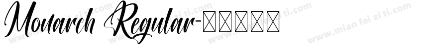 Monarch Regular字体转换